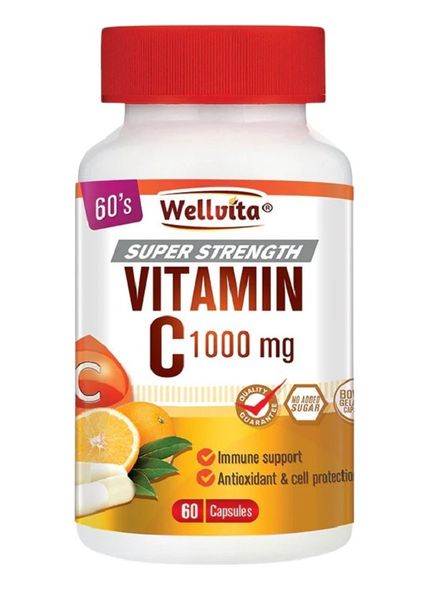 Wellvita - Super Strength Vitamin C 1000mg 60 Capsules