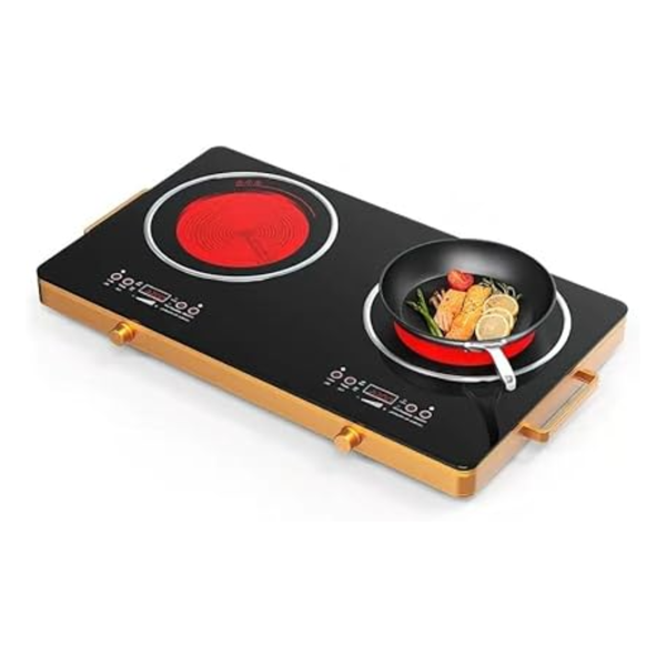 Powerful Electric Stove - 3500 Watts, Dual Burners