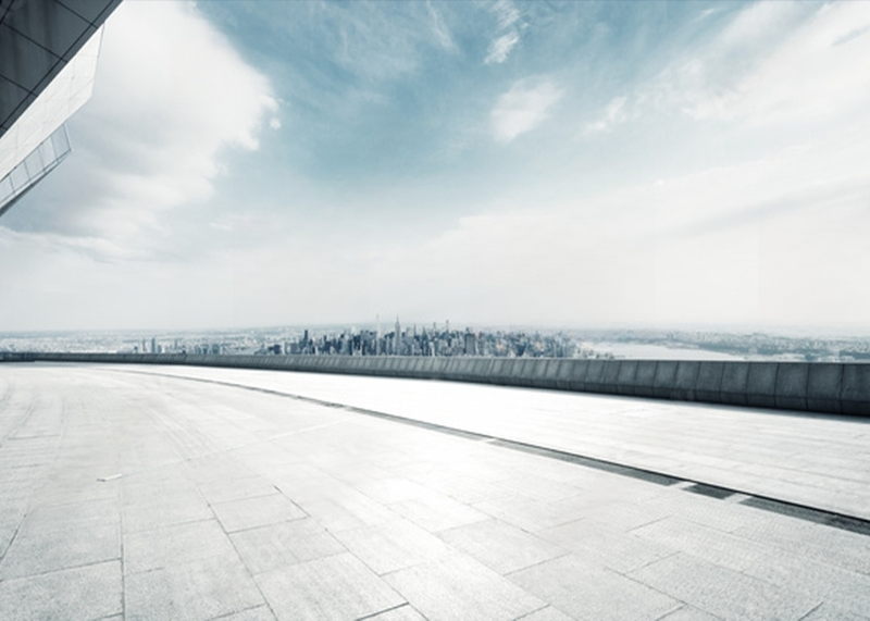 Wall Art Canvas - Empty Floor with Modern Cityscape in New York