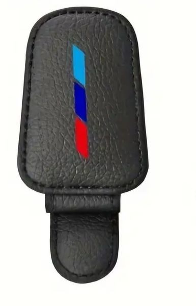 Black Eyeglass Sunvisor Clip With M Power Colors &amp; Ticket Card Clip