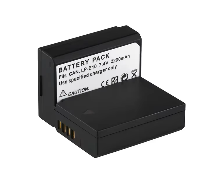 2pc LP-E10 Rechargeable Batteries Lp-e10 2200mAh Compatible with canon