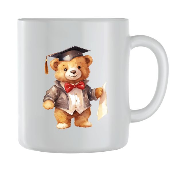 Graduation Coffee Mugs for Men Women Teddy Bear Lovers Graphic Cup Gift 189