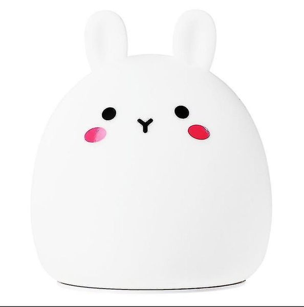 Night Lamps Ambient Lighting Silicone Rabbit Night Lamp Battery Bedroom Be