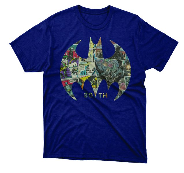 Batman - 80 years anniversary YOUTH navy T-shirt
