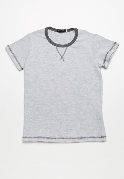 Kid's Basicthread Melange Tee - Light Grey Melange