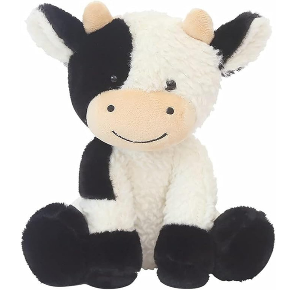 Super Soft Cow Soft Toy - L23cm - Gift - Black &amp; White - Room Decor - Gift
