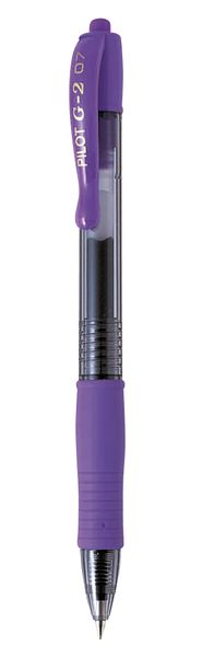 Pilot G-2 0.7 Gel Retractable Pen - Box of 12 - Violet