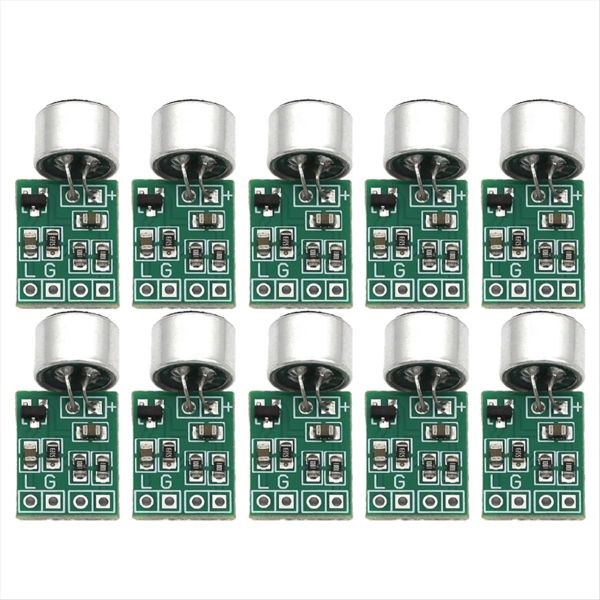 10pcs Mini Microphone Audio Amplifier Module Speaker Circuit Board DC 2.5-9