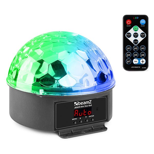 Beamz Mini Star Ball Sound 9 Colours LED DMX