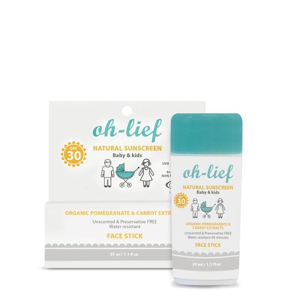 Oh Lief Natural Baby&amp;kid Sunscreen Stick Spf30 30g