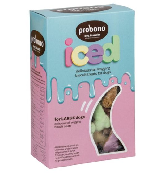 Probono - Iced Dog Biscuits 1KG - For Large Dogs X 2