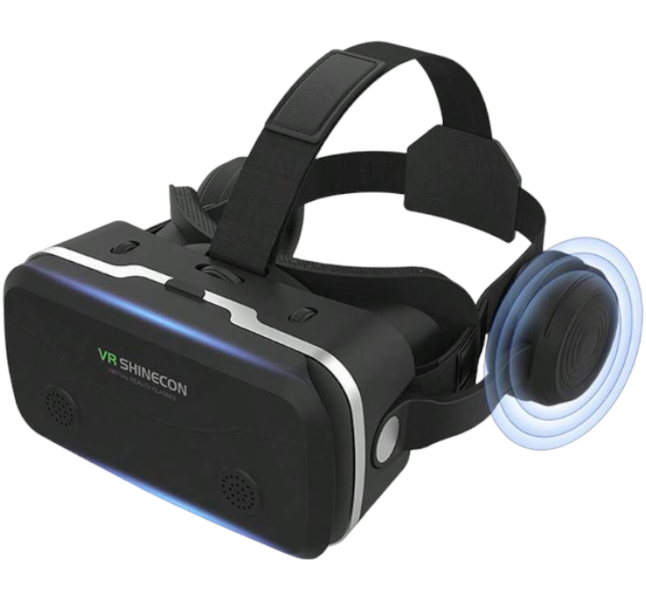SHINECON - SC-G15E - HD Eye Protective VR Headset With Stereo Sound - Black