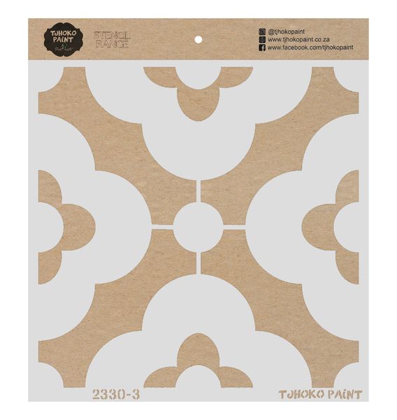 Tjhoko Paint Stencil - 30x30cm - Italian Tile 04