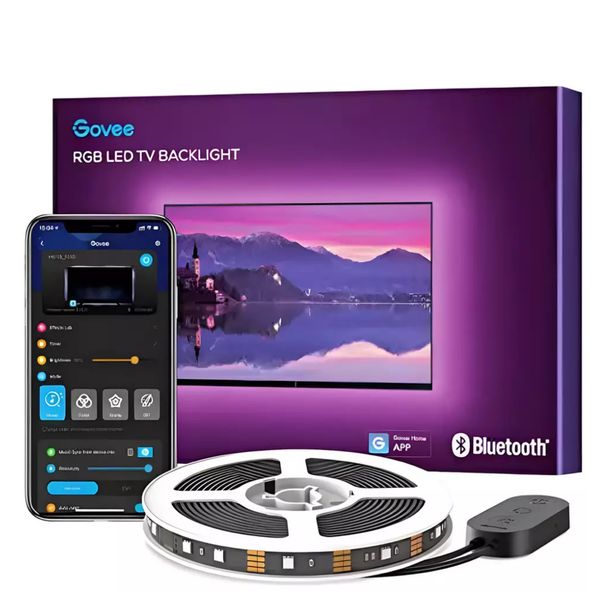 Govee TV LED Backlight - 3m - 46-60inch TVs, RGBIC Strip, App &amp; Music Sync