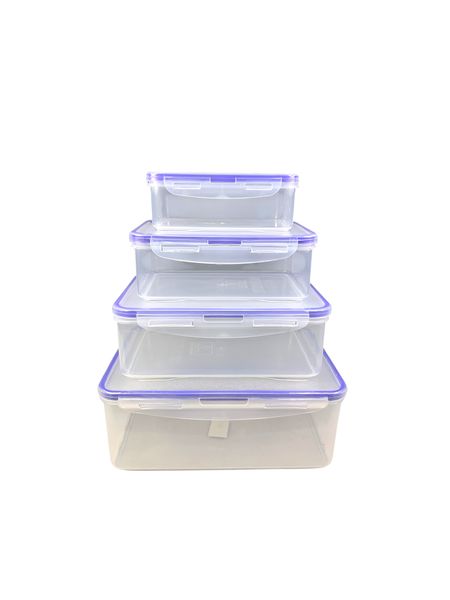 4-Piece Plastic Lunch Box Set