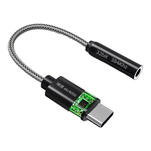 Type C to 3.5MM - Headphone &amp; Earphone DAC Adapter - 32 Bit / 384kHz