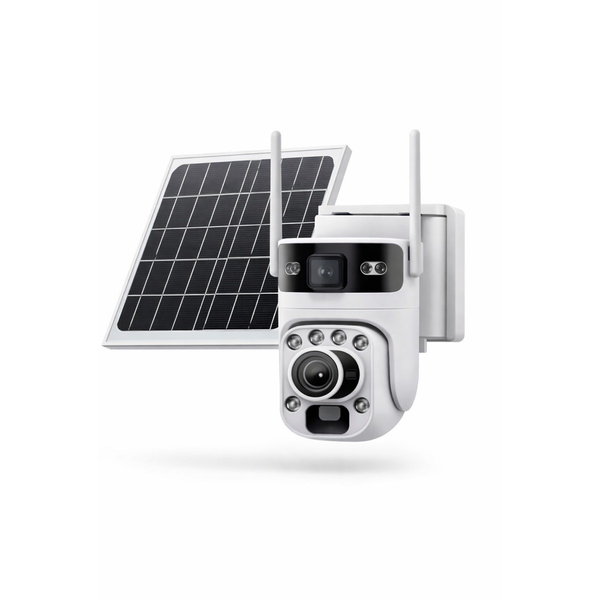 6MP Solar 4G Camera - Dual Lens, Ubox App