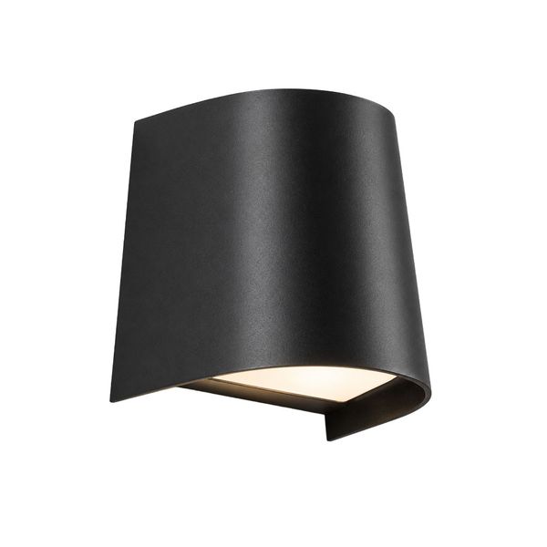 Acdc - Wall Down Light Black Gu10 7W Max Plastic image
