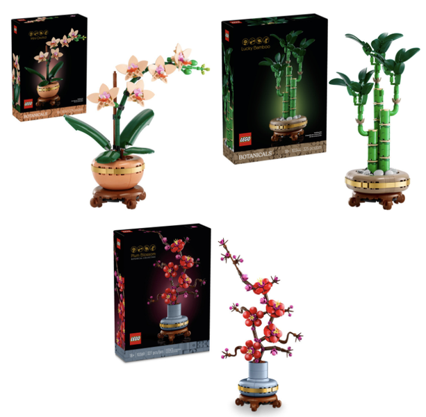 LEGO Botanicals: Serenity Trio Collection - 10343, 10344 and 10369