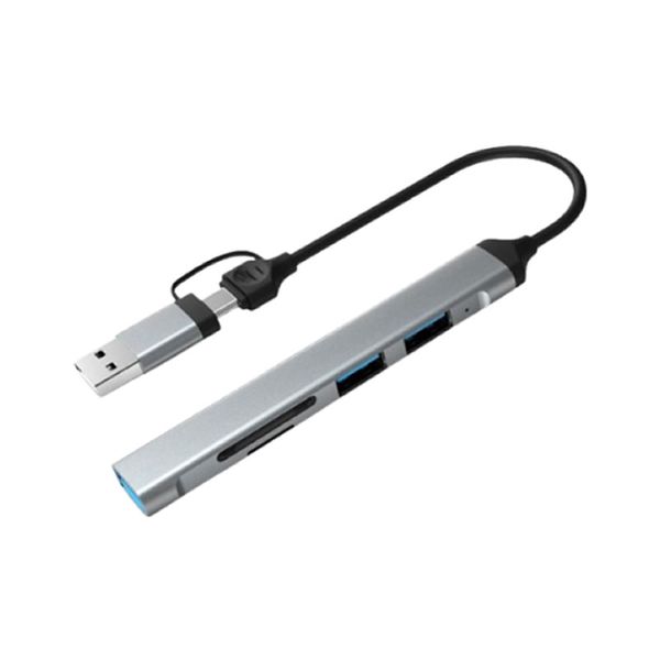 USB C Hub 5-in-1 Double-Head Type C Docking Station Q-HU230