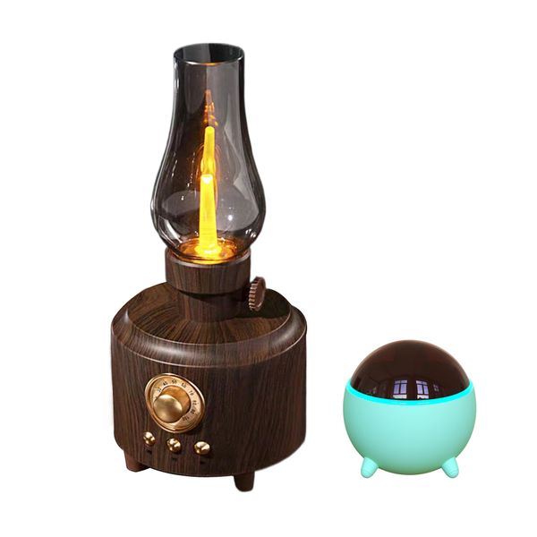 Wooden Retro Wireless Bluetooth Speaker+humidifier