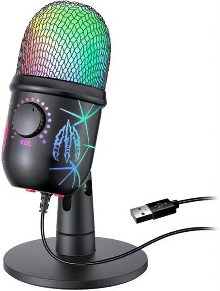 USB condenser microphone computer recording mobile live broadcast