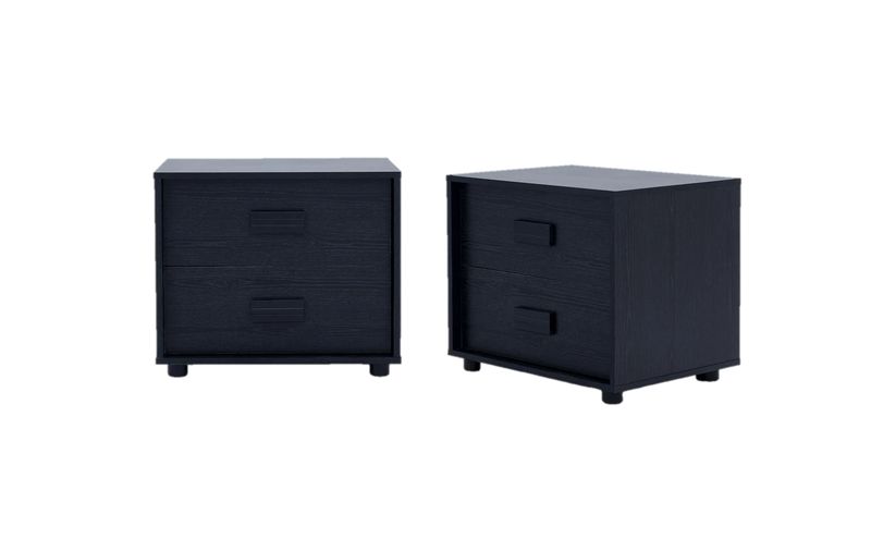 Moreno Pedestal Set of 2 Black