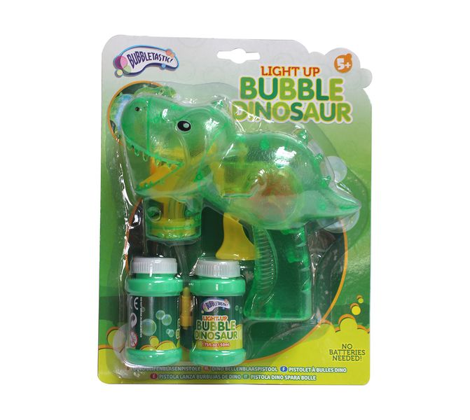 Bubbletastic-Dino Light Up Bubble Gun