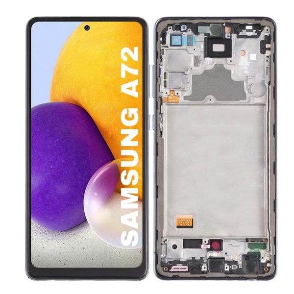 LCD Screen and Digitizer Full Assembly With Frame for Samsung Galaxy A30s