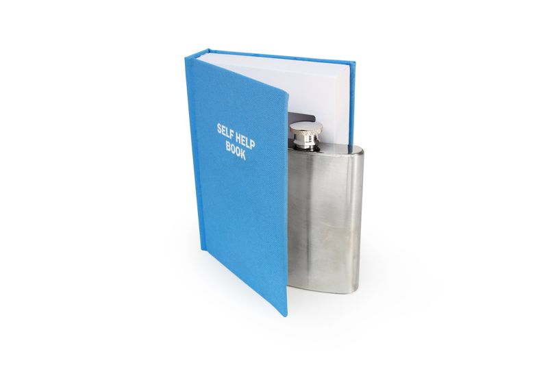 Self Help Flask In A Book
