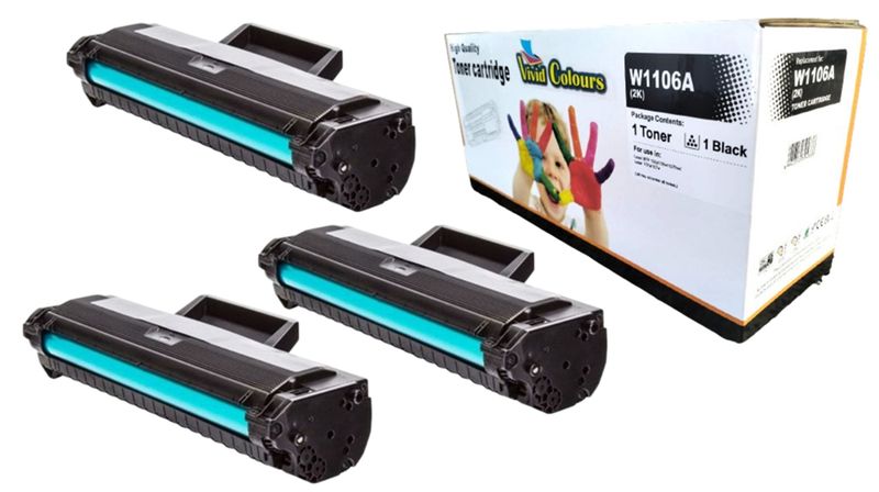 Vivid Colours Compatible with HP W1106A /106A/1106/1106A Toner Cartridge X3
