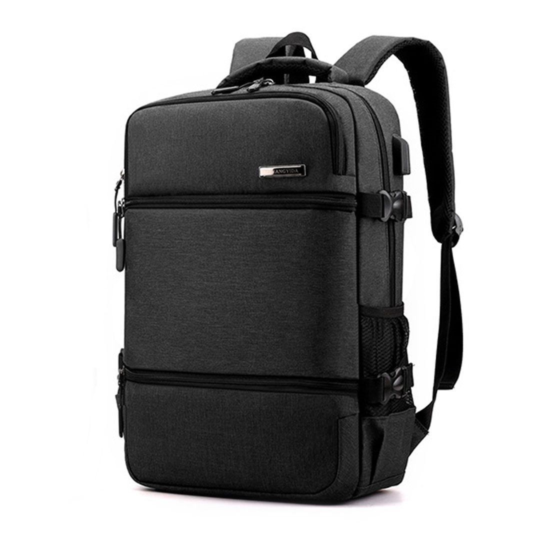 Laptop Backpack Travel Business Bag with USB Charging & Earphone Port