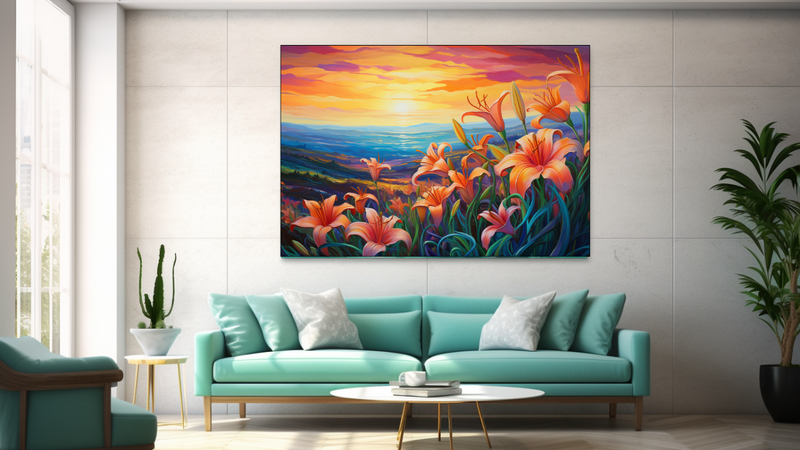 Canvas Wall Art - Lily Horizon Abstract - JT0114