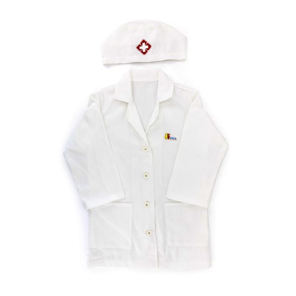 Viga Little Doctor Roleplay Costume and Hat for kids
