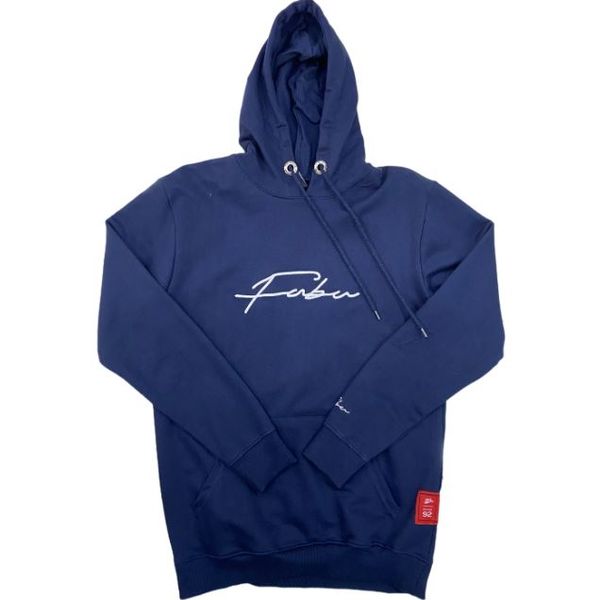 Fubu - Box Logo - Mens Navy Printed Hoodie