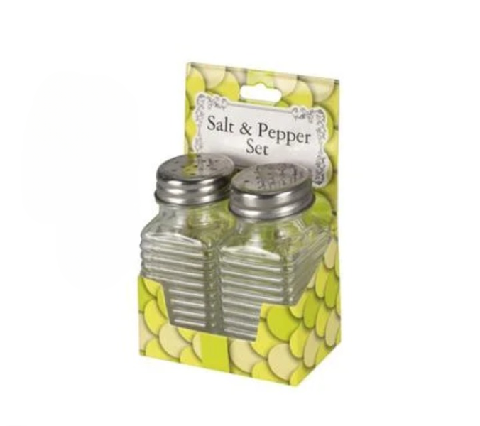 Modern Glass Spice Shakers - Two-Piece Set