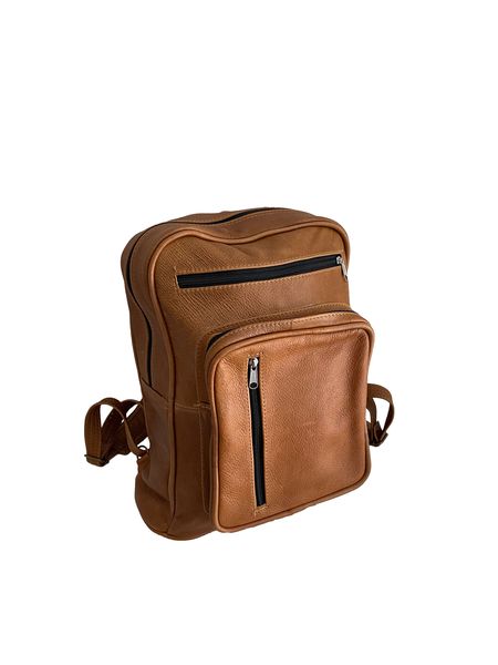 Genuine Leather Backpack - 15L Capacity
