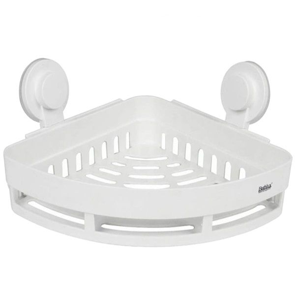 Bathlux - Triangular Bathroom Basket &amp; Shower Shelf