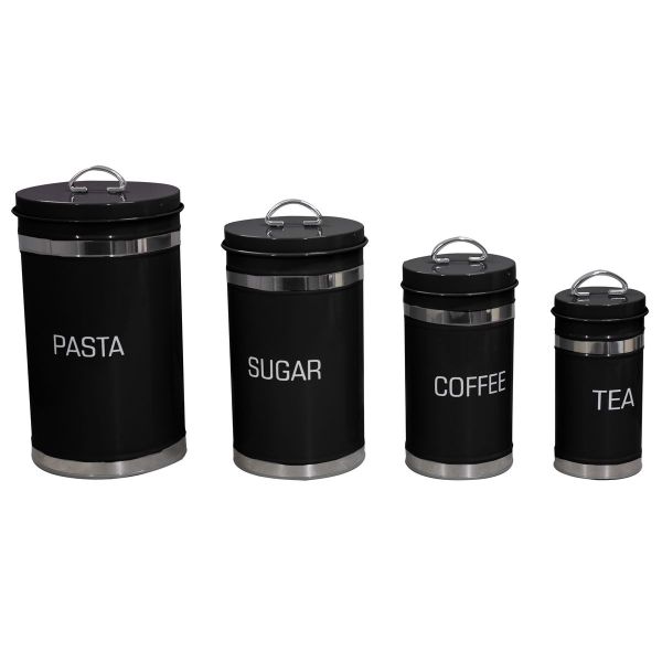 Moisture Proof Metal 4 Piece Jars
