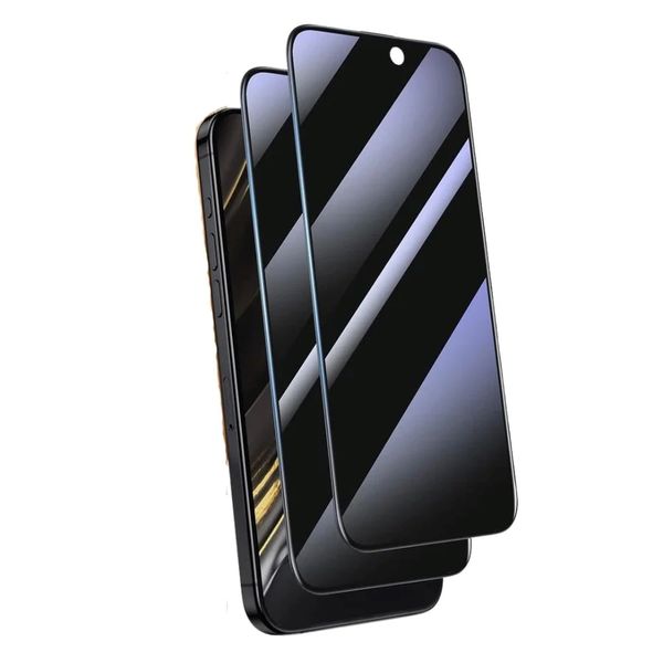 2 Pack Privacy 9D Screen Protector for iPhone 15 Pro