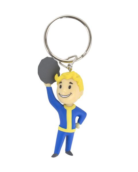 Official Fallout Vault Boy Barter Keyring / Keychain