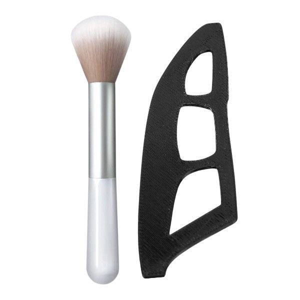Eyeshadow Stencil Applicator &amp; Brush Set - Black, White