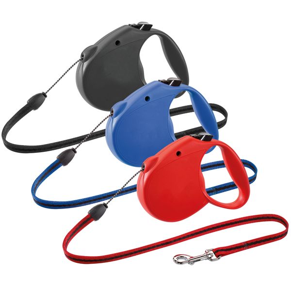 3 x Retractable Dog Leash Lead - 5m - Heavy Duty Up To 35kg -Assorted Color