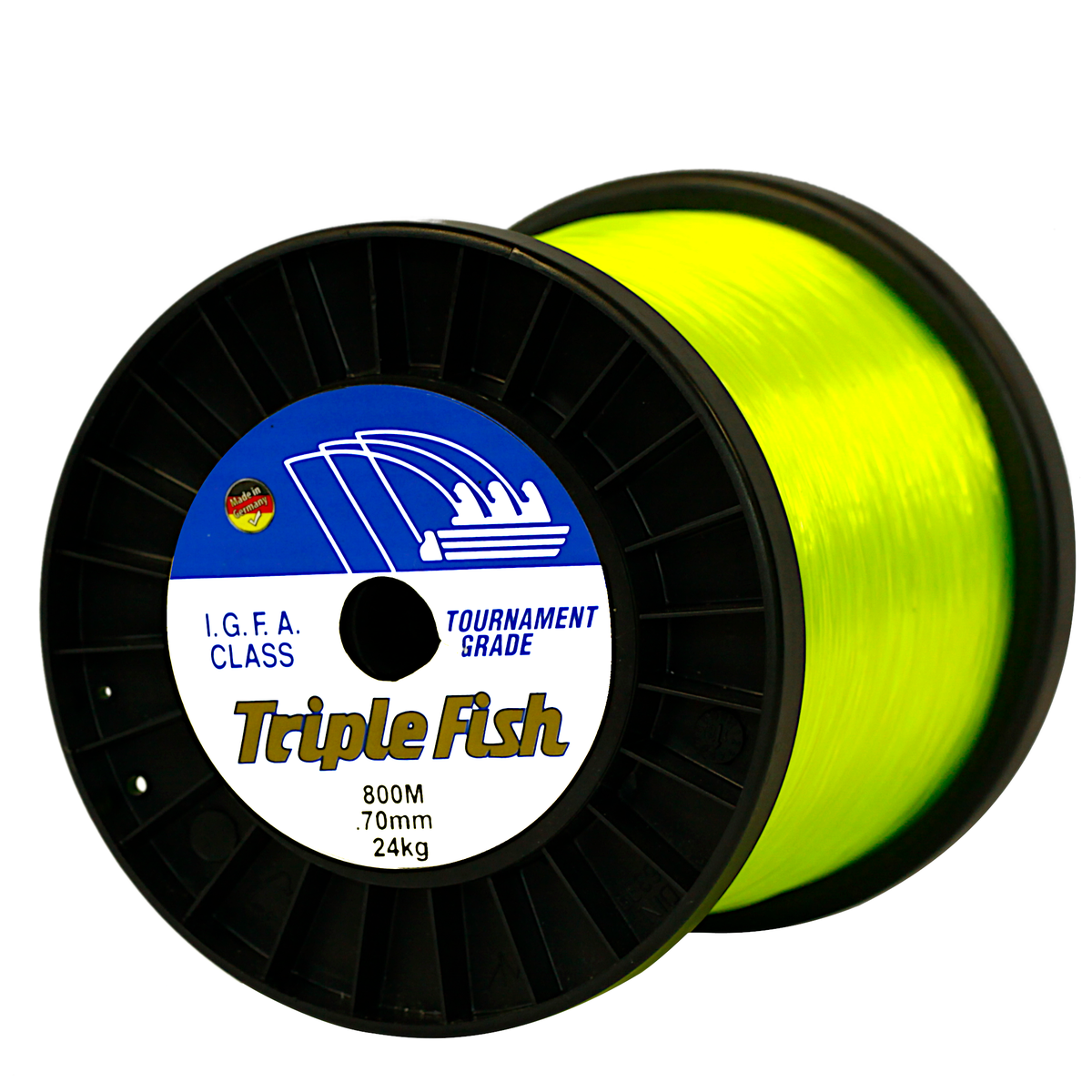Triple Fish IGFA Nylon Fishing Line 6KG 0.35MM, Colour White, 600M
