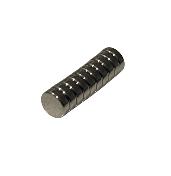 N38 Neodymium Disc Magnets - 3mm x 1mm - Pack of 10