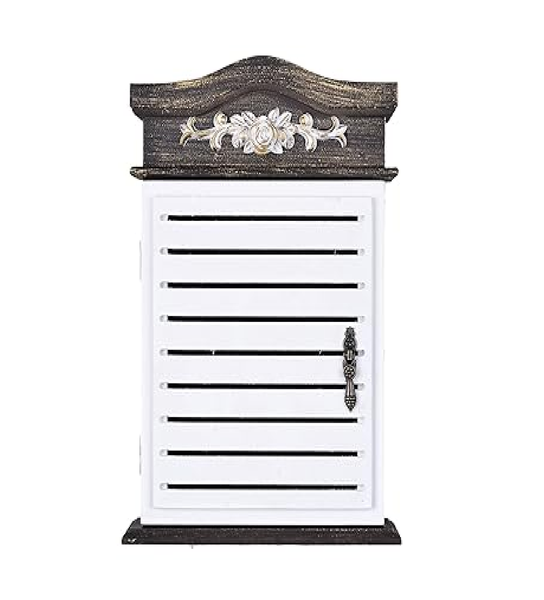 Wooden Vintage-Style Key Storage Box Holder - 30cm