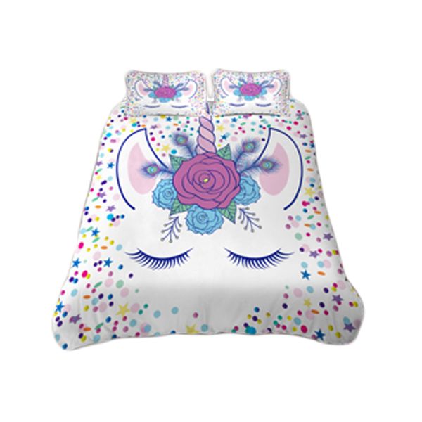 Trends Rose Unicorn Duvet Cover Set