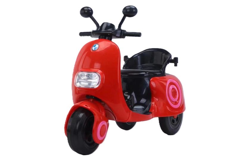 Children's Electric Ride-On Scooter with 6V Battery and Dual Motor