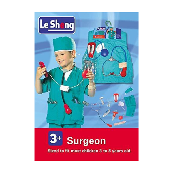 Surgeon Role Play Outfit - Pretend Play with Accessories, kids costume