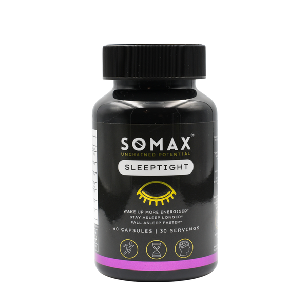 SOMAX SleepTight Natural Sleep Supplement | Valerian, Magnesium - 60